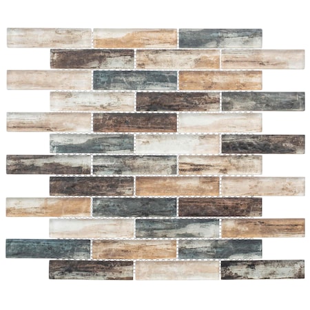 Andova Tiles ANDOVA TILES Giovan 1" x 4" Glass Brick Joint Mosaic Tile ANDGIO405